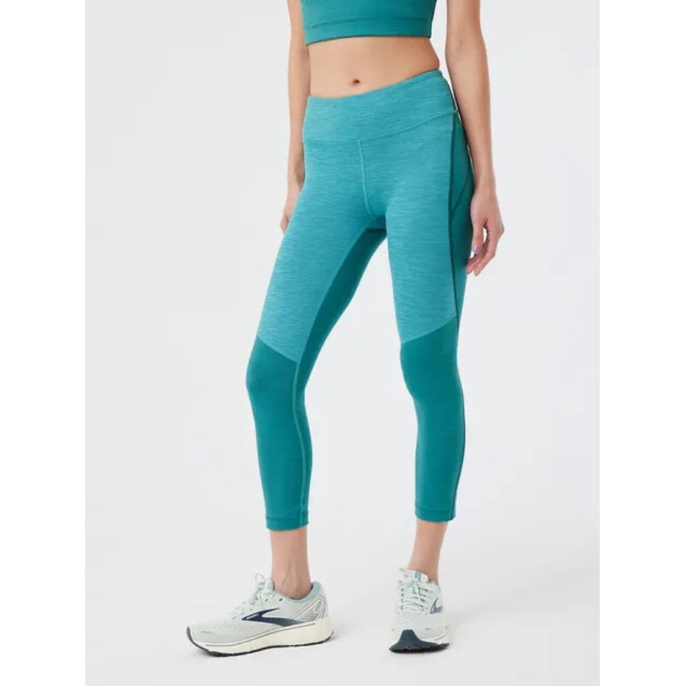 EUC! OUTDOOR VOICES Move Free 7/8 Legging, Succulent/Jasper, Size M